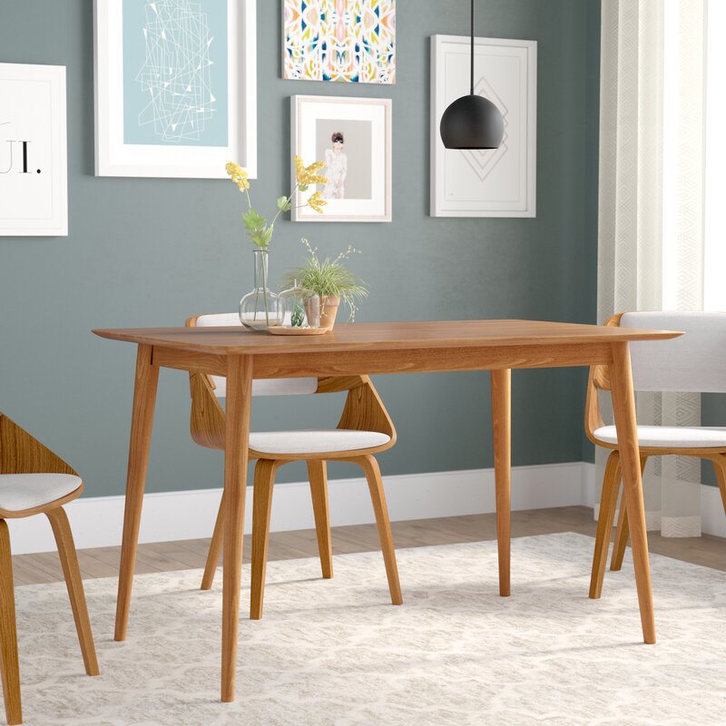Corrigan Studio Kaylen Mid Century Modern Wood Dining Table & Reviews